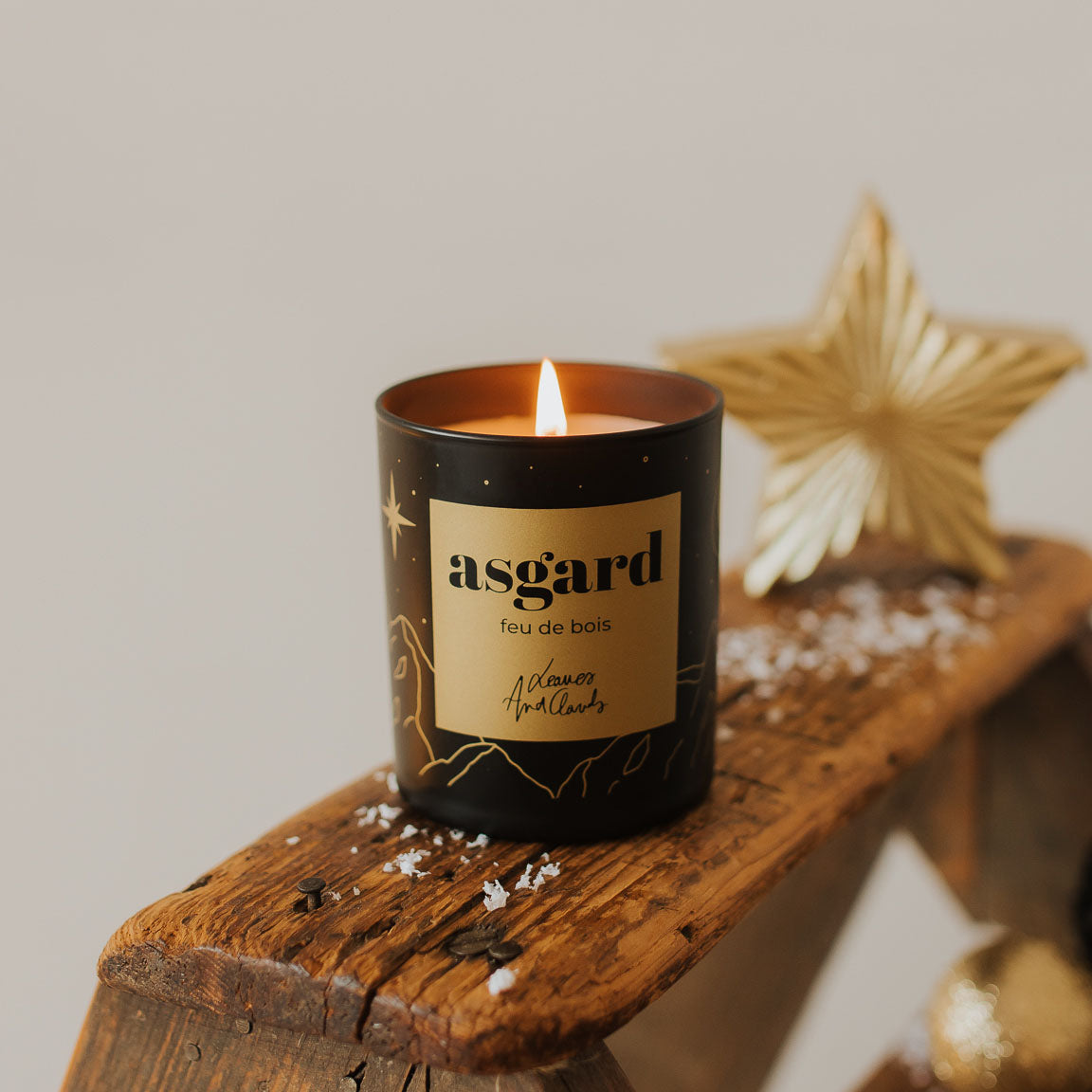 BOUGIE "ASGARD" FEU DE BOIS