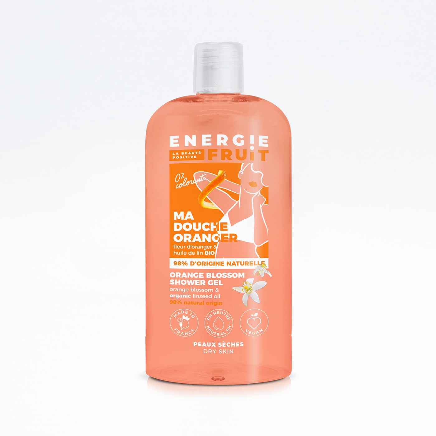 GEL DOUCHE FLEUR D'ORANGER HUILE DE LIN